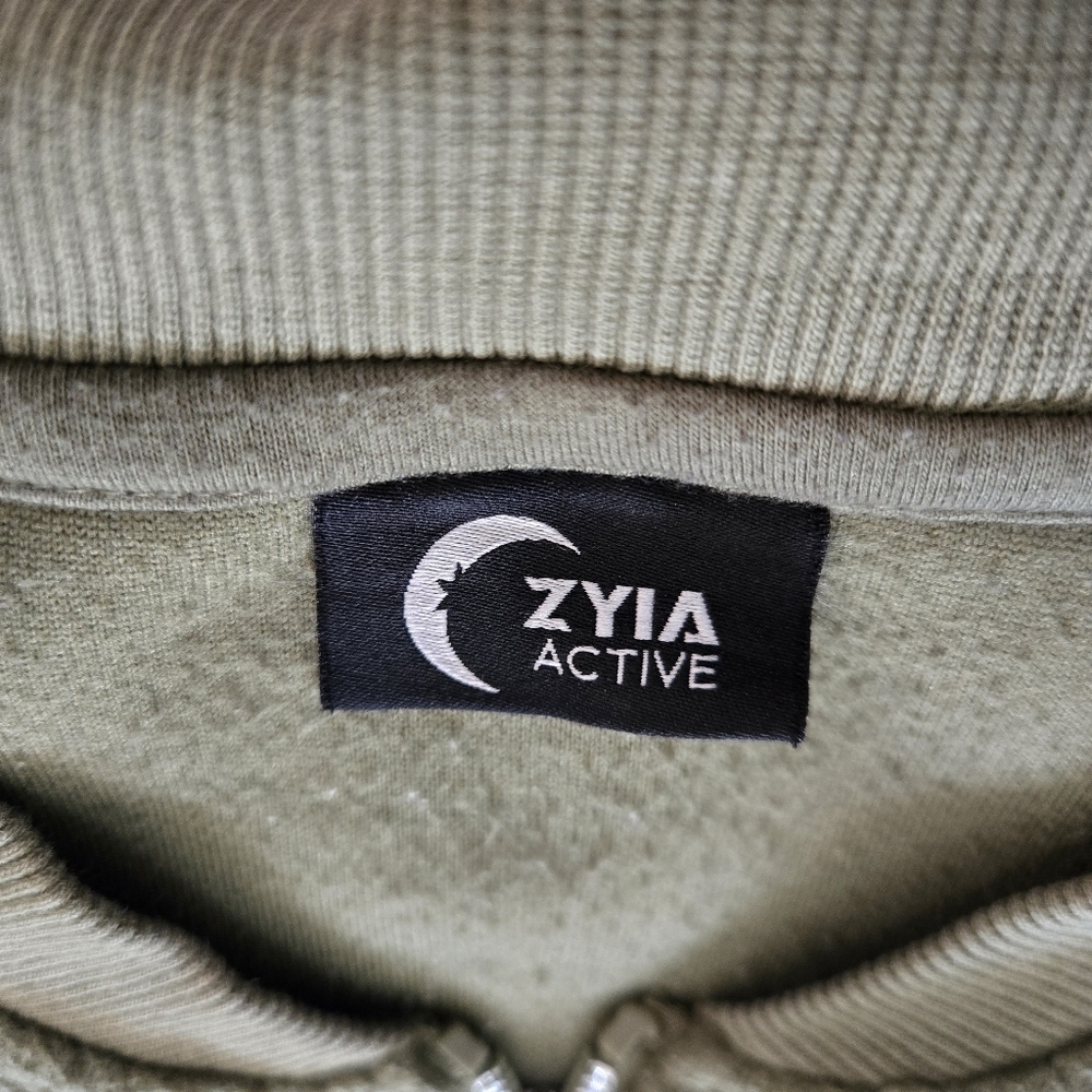 Active Flying V Olive Green Sherpa Zip Bomber Jacket Size:XXL - Picture 2 of 8